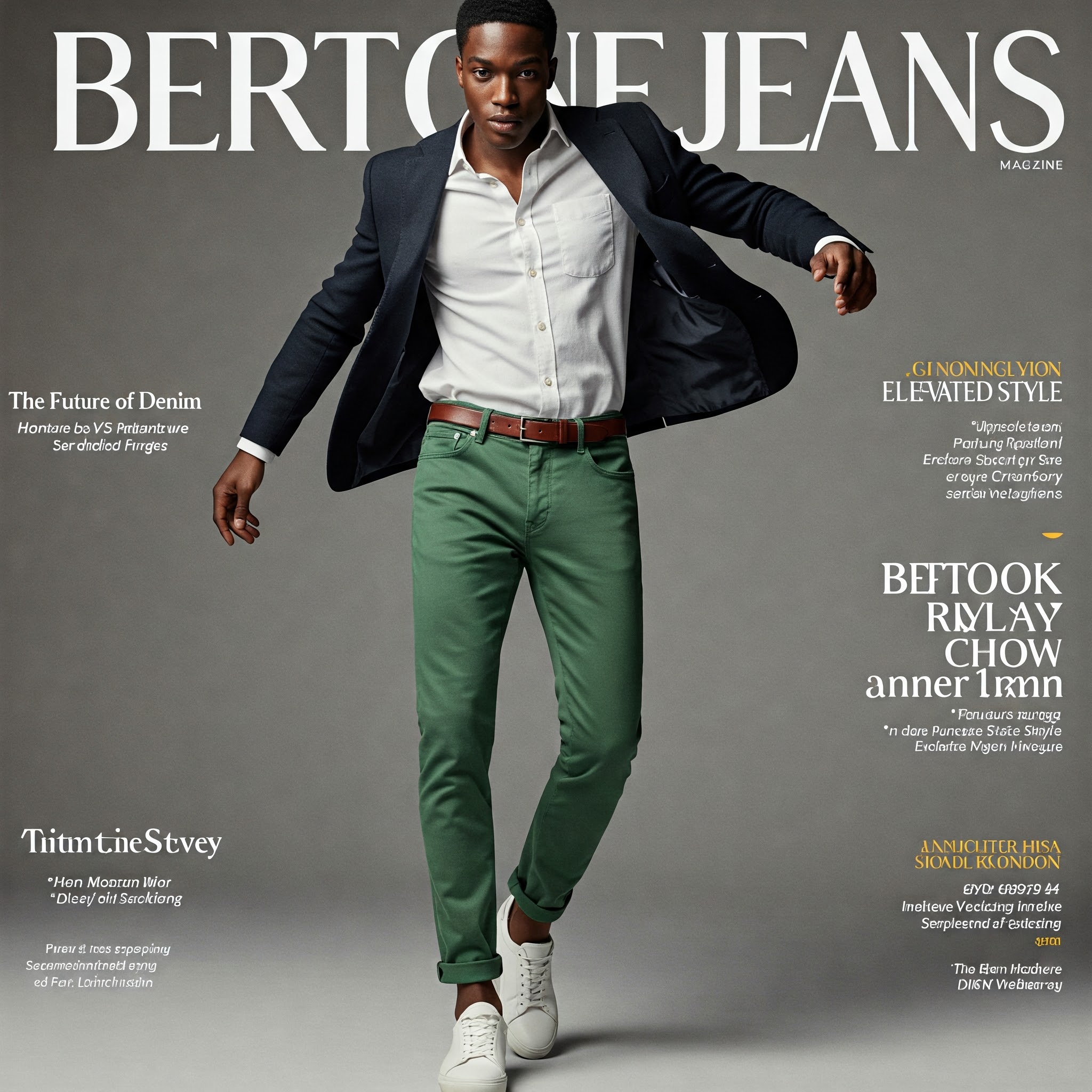 Bertone Jeans verde medio
